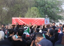تشییع پیکر مطهر شهید «سعید آذربادگان» در بندرعباس