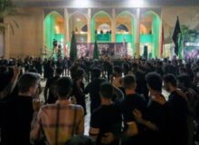 عزاداری پرشور عاشقان حسینی در جزیره کیش