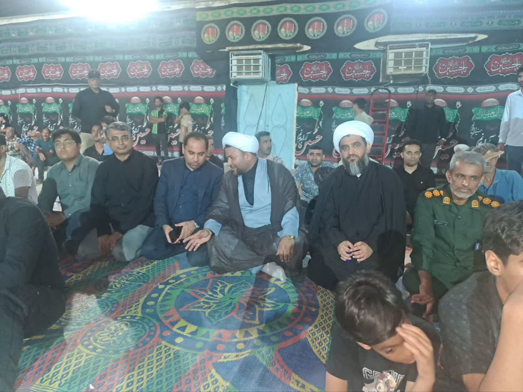 سرکشی مسئولان شهرستان میناب از مراسم عزاداری و تعزیه‌خوانی در شهر تیرور