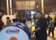 برگزاری آیین عزاداری شب پنجم محرم در مسجد امام علی (ع) شهر بستک