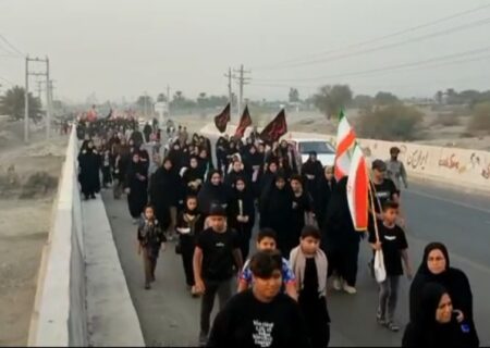 راهپیمایی «جاماندگان اربعین» در رودان برگزار شد