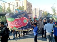 مراسم عزاداری یک هزار نوگل فاطمی در میناب برگزار شد